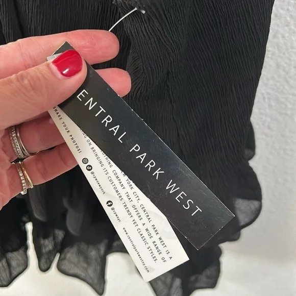 CENTRAL PARK WEST Central Park West Jane Halter Top - Black, NWT - Picture 5 of 6